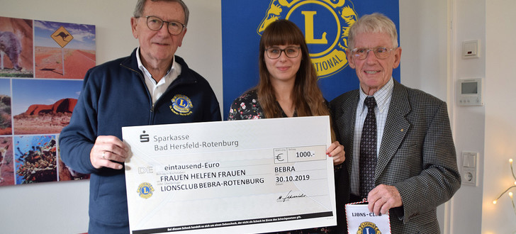 Lions-Club Bebra-Rotenburg überreicht 1.000 Euro für Frauenhaus - Osthessen News